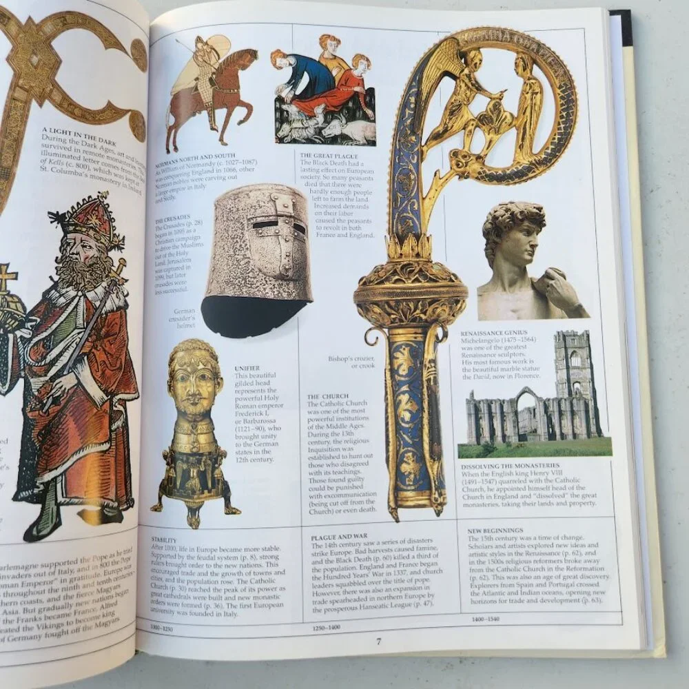 DK Eyewitness Books Medieval Life Discover Medieval Europe Hardcover Book 978075
